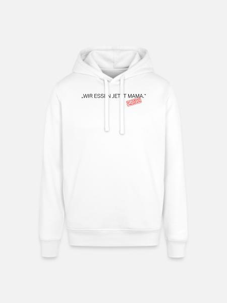 Satzzeichen Retten Leben Spruch - Stanley/Stella Unisex Hoodie SOUNDER - Weiß