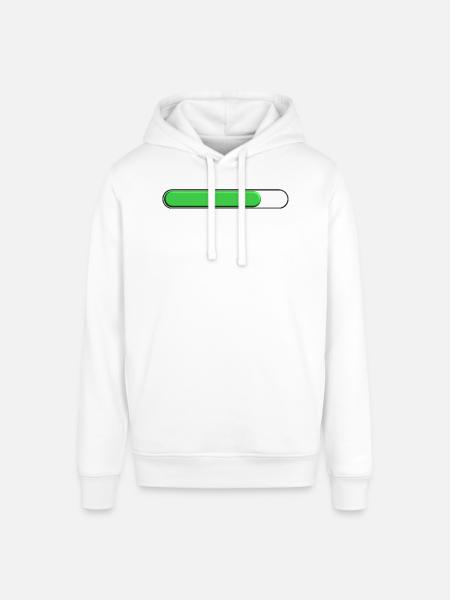Average gauge Green (three quarters) - Stanley/Stella SOUNDER Unisex Hoodie - white
