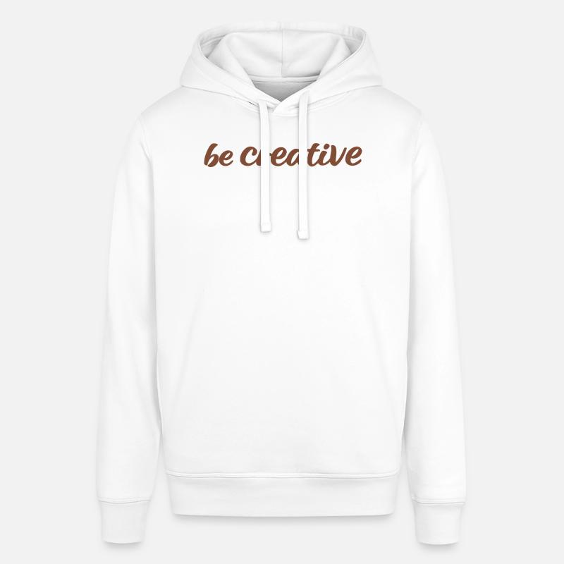 Be Creative Script Marron - Sweat à capuche SOUNDER Stanley/Stella Unisexe - blanc