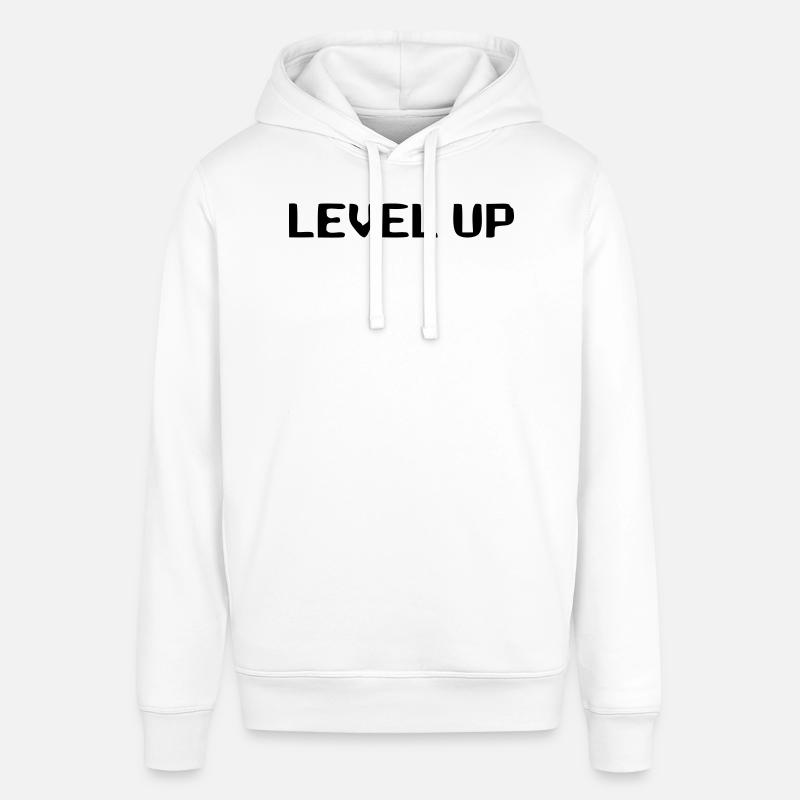 Niveau de lettrage 8 bits - Sweat à capuche SOUNDER Stanley/Stella Unisexe - blanc