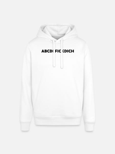 Abcdefickdich Lustiges Spruch T-Shirt - Stanley/Stella Unisex Hoodie SOUNDER - Weiß