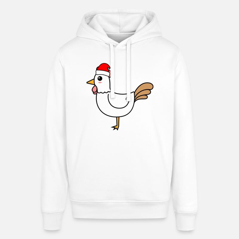 Coq Comique Noël Noël - Sweat à capuche SOUNDER Stanley/Stella Unisexe - blanc