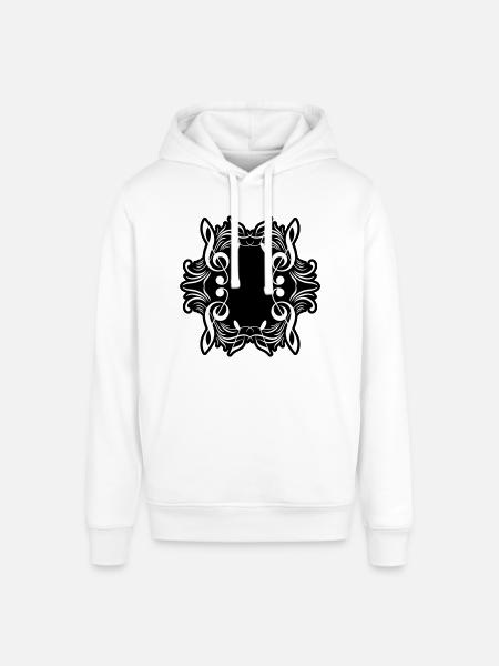 Music notes symbol music - Stanley/Stella SOUNDER Unisex Hoodie - white