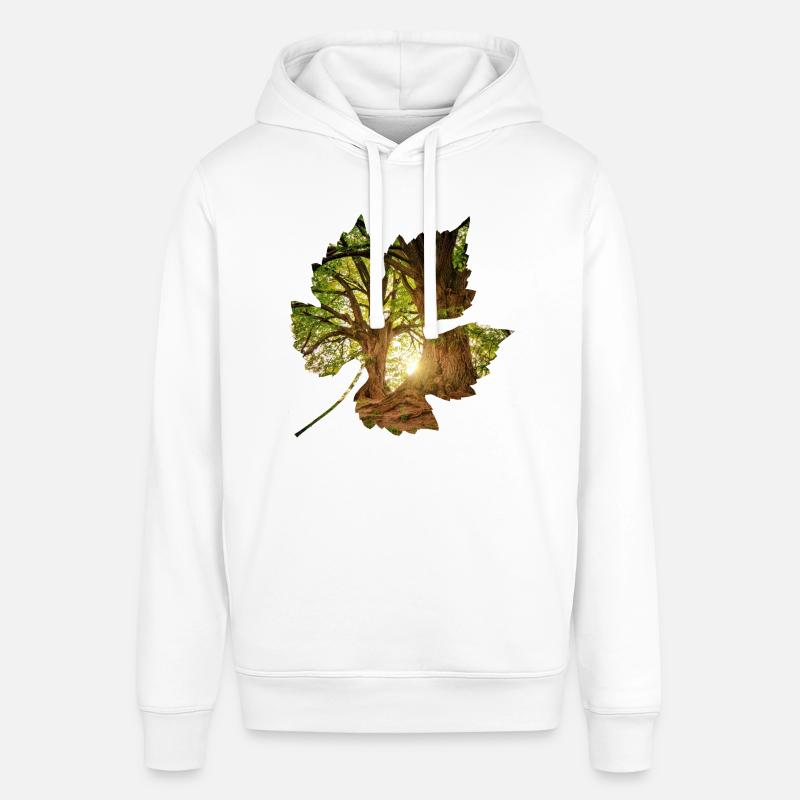 wald 24 im blatt - Sweat à capuche SOUNDER Stanley/Stella Unisexe - blanc