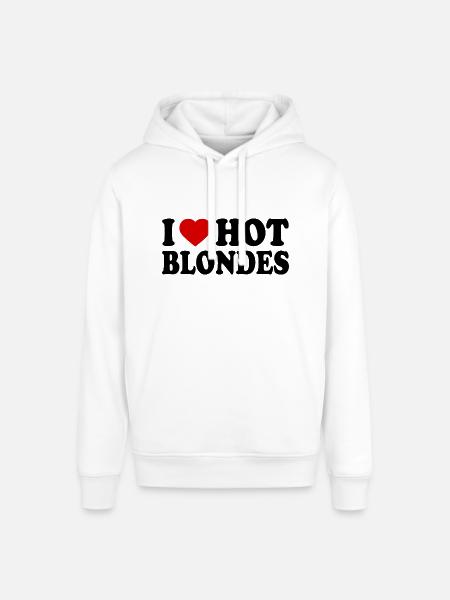 I love hot blondes - Stanley/Stella Unisex Hoodie SOUNDER - Weiß