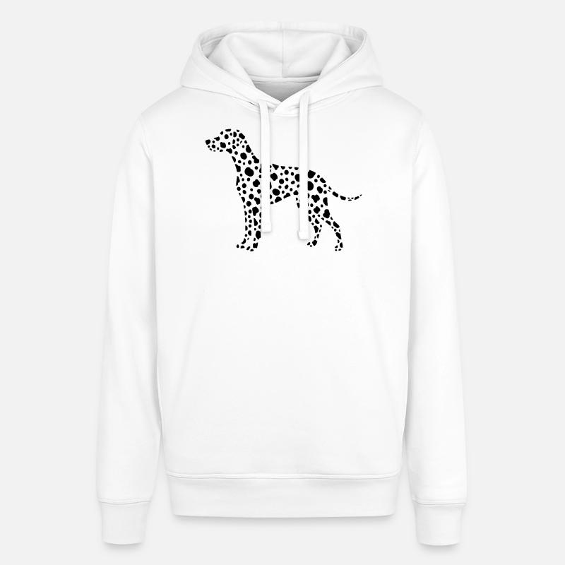 Conception de points de silhouette dalmate - Sweat à capuche SOUNDER Stanley/Stella Unisexe - blanc