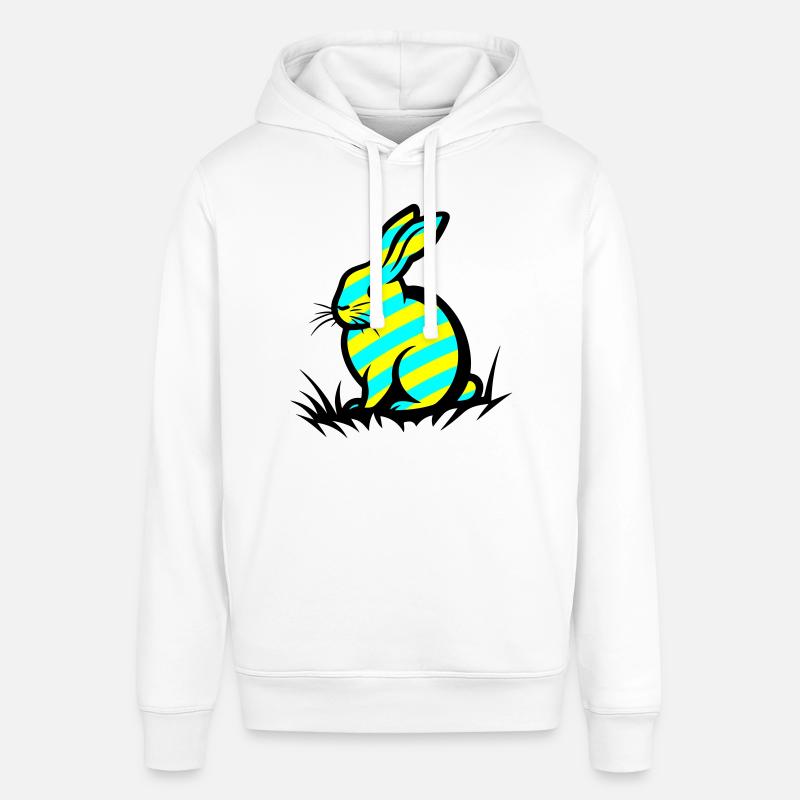 Lapin symbole de Pâques - Sweat à capuche SOUNDER Stanley/Stella Unisexe - blanc