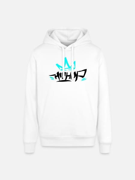Graffiti Tag HipHop King 01 2C - Stanley/Stella Unisex Hoodie SOUNDER - Weiß