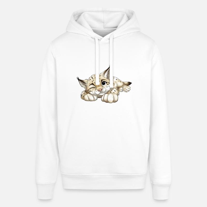 Mignon lynx - Sweat à capuche SOUNDER Stanley/Stella Unisexe - blanc