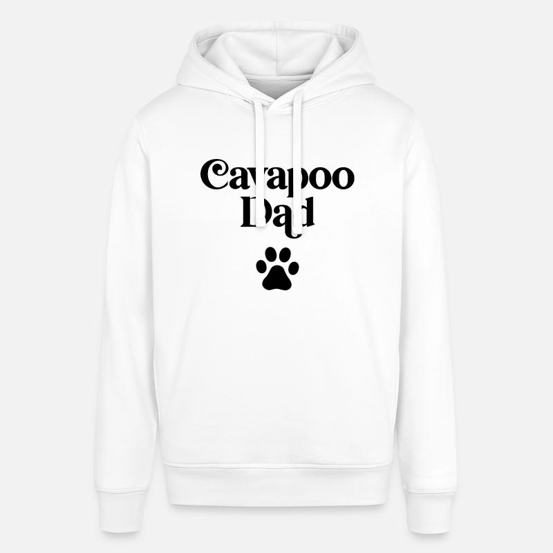 Cavapoo Dad - Stanley/Stella SOUNDER Unisex Hoodie - white