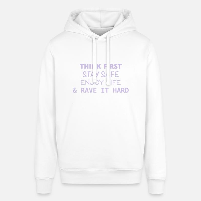 Restez en sécurité - Sweat à capuche SOUNDER Stanley/Stella Unisexe - blanc