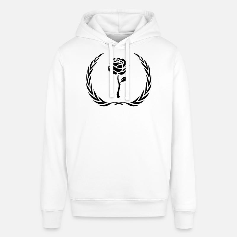 Couronne de symbole de rose - Sweat à capuche SOUNDER Stanley/Stella Unisexe - blanc