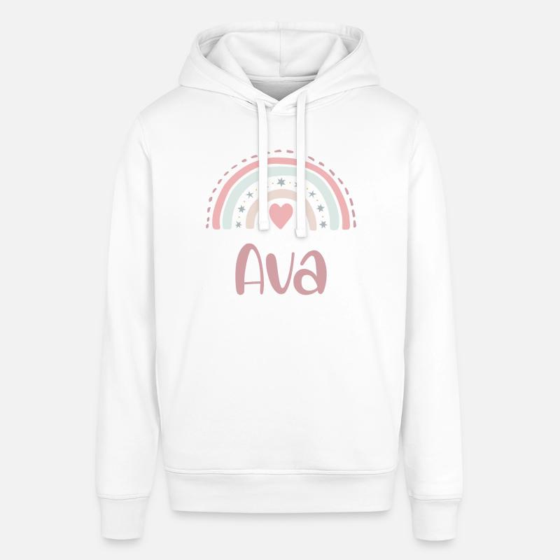 Ava Nom Arc-en-ciel - Sweat à capuche SOUNDER Stanley/Stella Unisexe - blanc