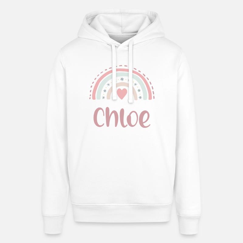Chloé Nom Arc-en-ciel - Sweat à capuche SOUNDER Stanley/Stella Unisexe - blanc