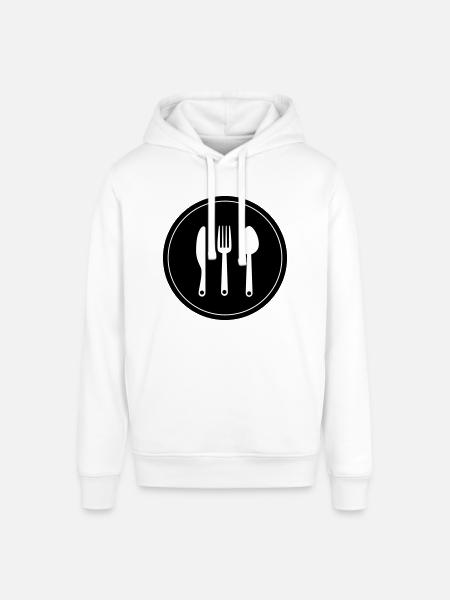 Fork cutlery - Stanley/Stella SOUNDER Unisex Hoodie - white