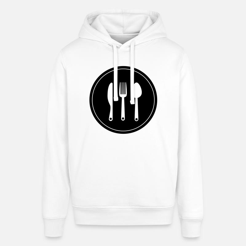 Couverts à la fourchette - Sweat à capuche SOUNDER Stanley/Stella Unisexe - blanc