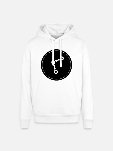 Bicycle Cycling Chain - Stanley/Stella SOUNDER Unisex Hoodie - white