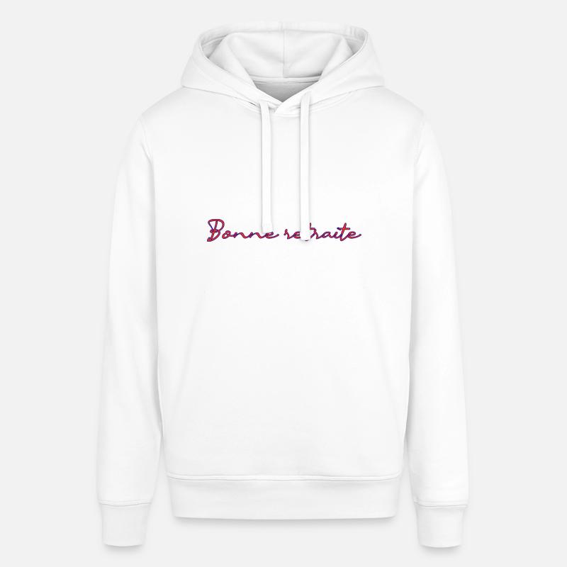RETRAITE. RETRAITE. RETRAITEE. RETRAITE - Sweat à capuche SOUNDER Stanley/Stella Unisexe - blanc