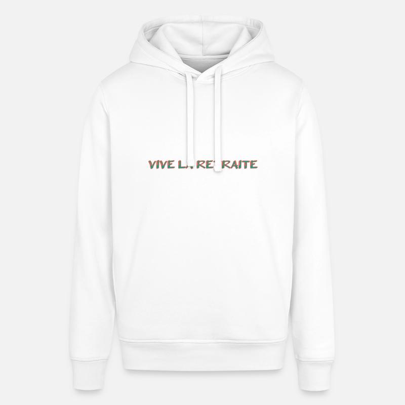 RETRAITE. RETRAITE. RETRAITEE. RETRAITE - Sweat à capuche SOUNDER Stanley/Stella Unisexe - blanc