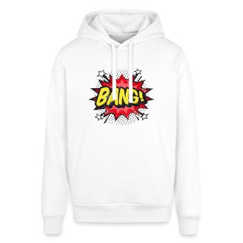COMIC COMICSTYLE CARTOON BANG COMICS STYLE MOTIFS - Stanley/Stella SOUNDER Unisex Hoodie - white - Front - Alina (178cm) & Michal (187cm)