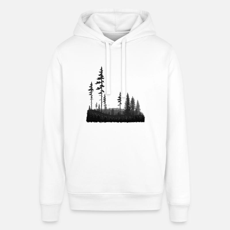 Vaste forêt - Sweat à capuche SOUNDER Stanley/Stella Unisexe - blanc