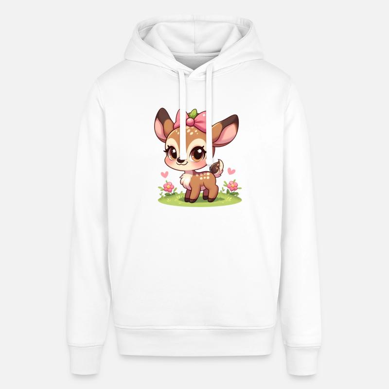 Petit Faon mignon 3 - Sweat à capuche SOUNDER Stanley/Stella Unisexe - blanc