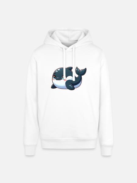 killer whale - Stanley/Stella SOUNDER Unisex Hoodie - white