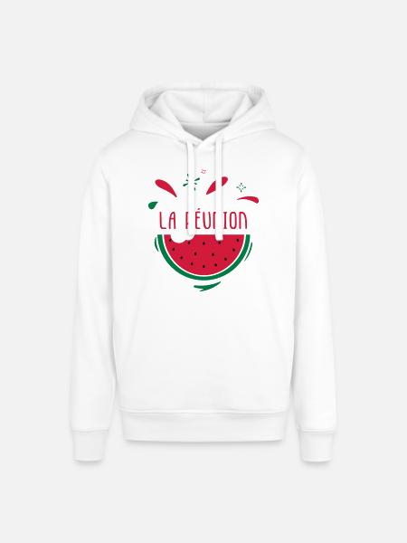 La Réunion - Sweat à capuche SOUNDER Stanley/Stella Unisexe - blanc