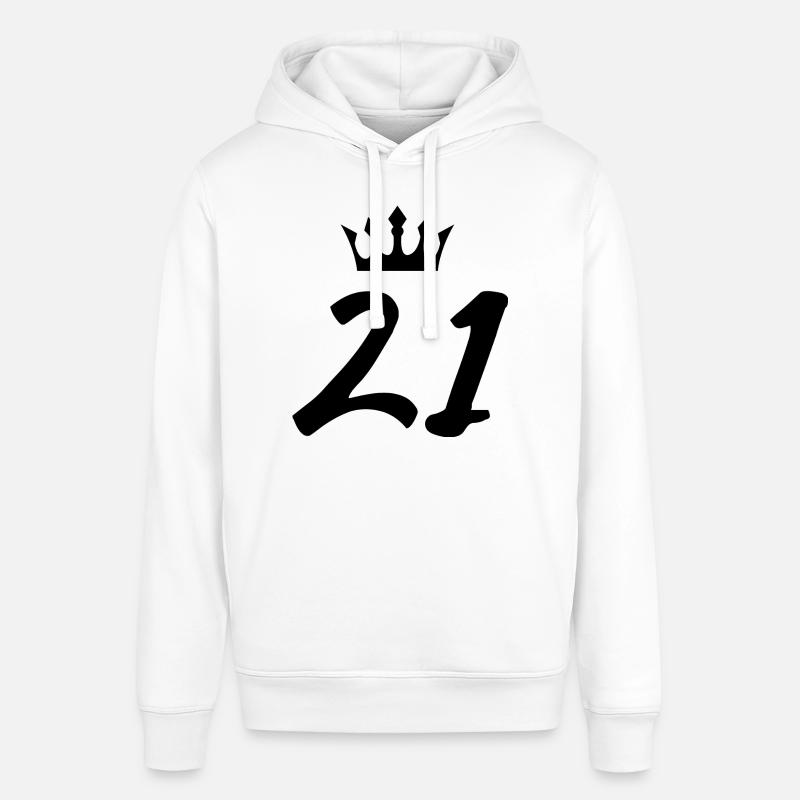 21 Couronne numérique - Sweat à capuche SOUNDER Stanley/Stella Unisexe - blanc