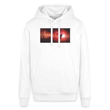 Fussball liebe - Stanley/Stella Unisex Hoodie SOUNDER - Weiß - Vorne - Alina (178cm) & Michal (187cm)
