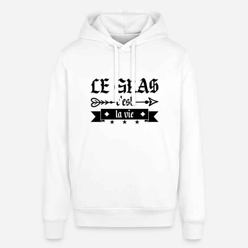 Le Gras C'est La Vie - Sweat à capuche SOUNDER Stanley/Stella Unisexe - blanc