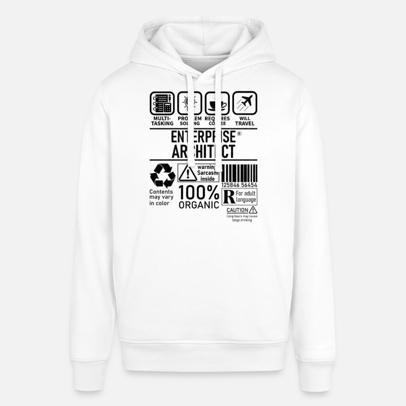 Enterprise Architect multi tasking problem solving - Stanley/Stella SOUNDER Unisex Hoodie - white