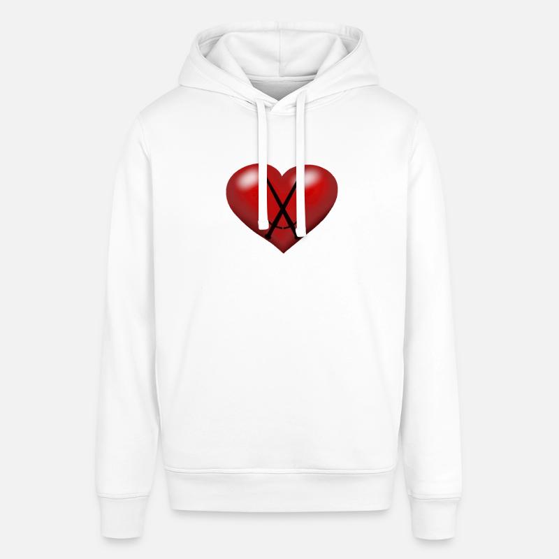 Coeur Coeurs Épées Épée Épéiste - Sweat à capuche SOUNDER Stanley/Stella Unisexe - blanc