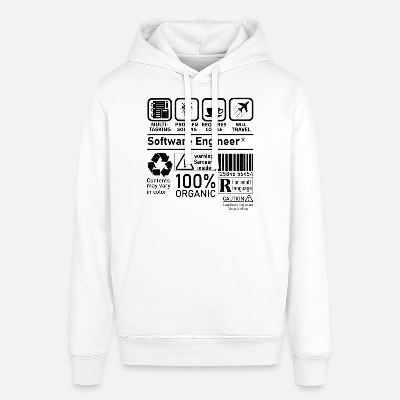 software engineer multi tasking problem solving - Stanley/Stella SOUNDER Unisex Hoodie - white