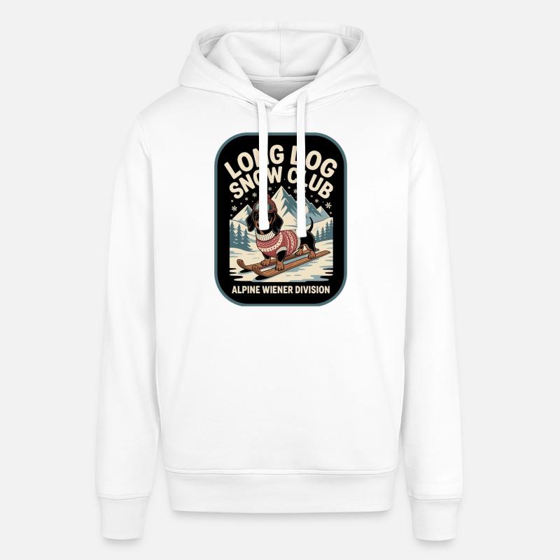 Teckel de ski - Sweat à capuche SOUNDER Stanley/Stella Unisexe - blanc