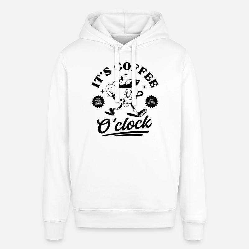 C’est l’heure du café - Sweat à capuche SOUNDER Stanley/Stella Unisexe - blanc