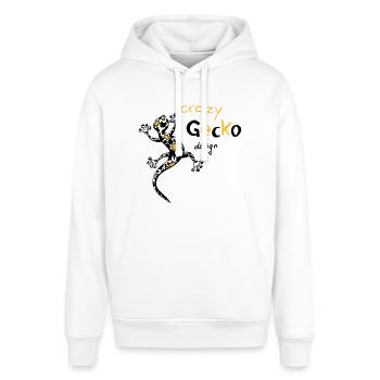 Crazy gecko - Stanley/Stella SOUNDER Unisex Hoodie - white - Front - Alina (178cm) & Michal (187cm)
