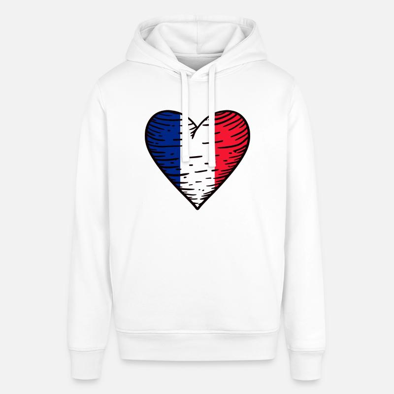 Drapeau français Drapeau Français Drapeau - Sweat à capuche SOUNDER Stanley/Stella Unisexe - blanc