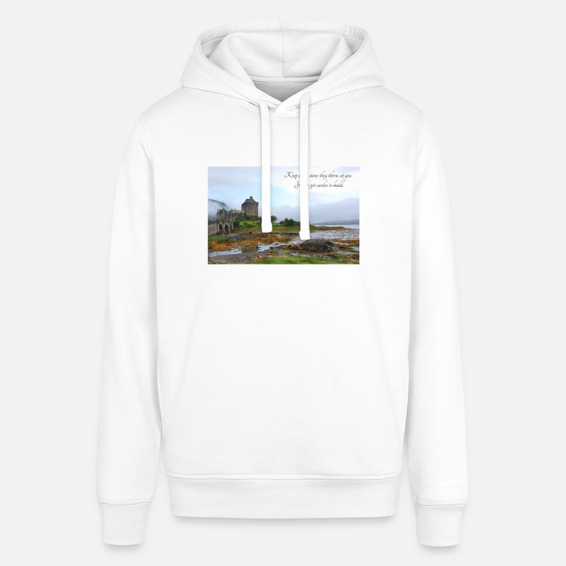 Château Eilean Donan - Sweat à capuche SOUNDER Stanley/Stella Unisexe - blanc