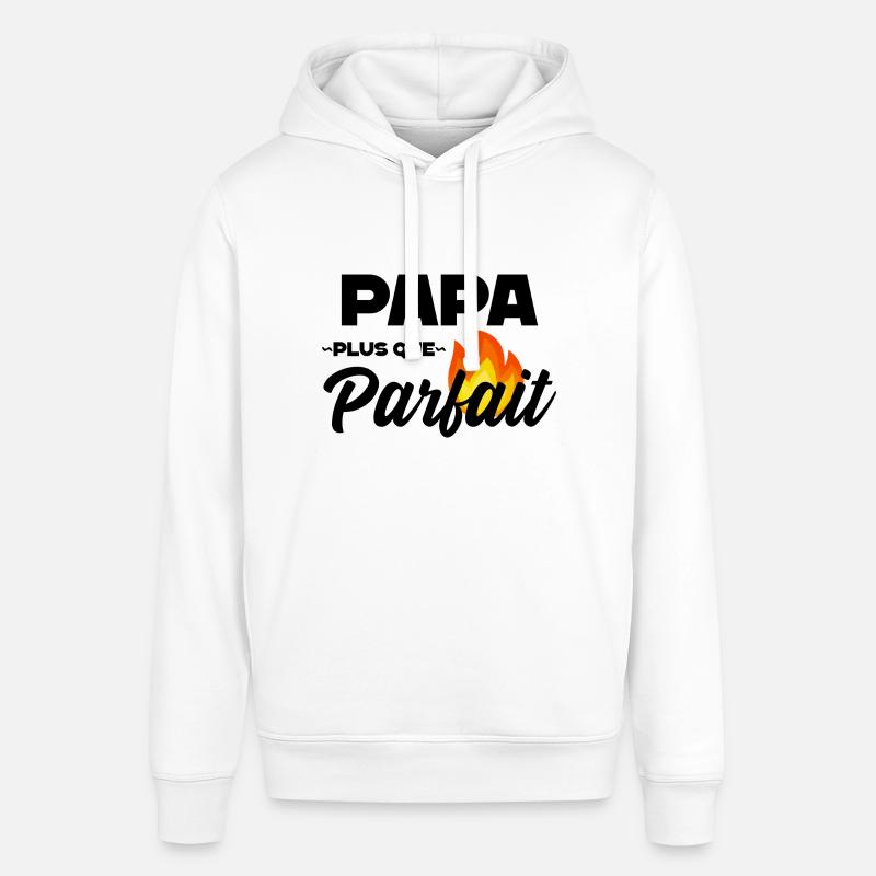 Papa plus que parfait - Sweat à capuche SOUNDER Stanley/Stella Unisexe - blanc
