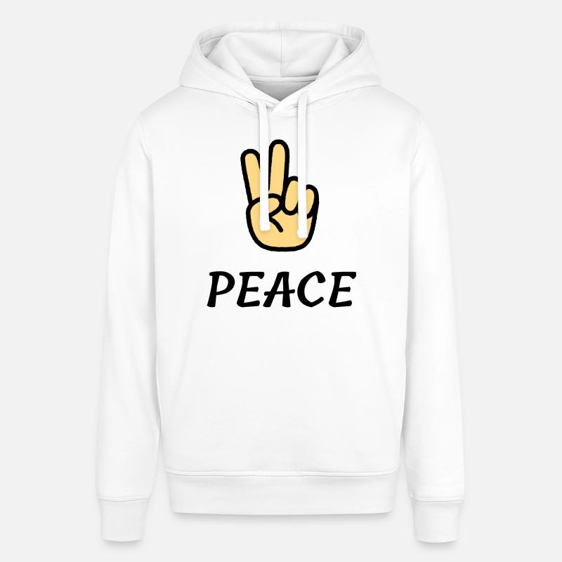 Conception de paix cool - Sweat à capuche SOUNDER Stanley/Stella Unisexe - blanc