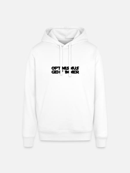 Optimismus ist genial - Stanley/Stella Unisex Hoodie SOUNDER - Weiß