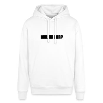 hast du Lust? - Stanley/Stella Unisex Hoodie SOUNDER - Weiß - Vorne - Alina (178cm) & Michal (187cm)
