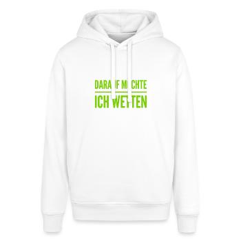 wetten wir? - Stanley/Stella Unisex Hoodie SOUNDER - Weiß - Vorne - Alina (178cm) & Michal (187cm)