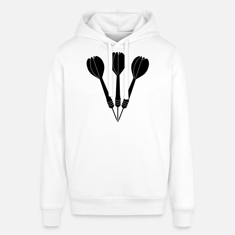 Flèches de fléchettes - Sweat à capuche SOUNDER Stanley/Stella Unisexe - blanc
