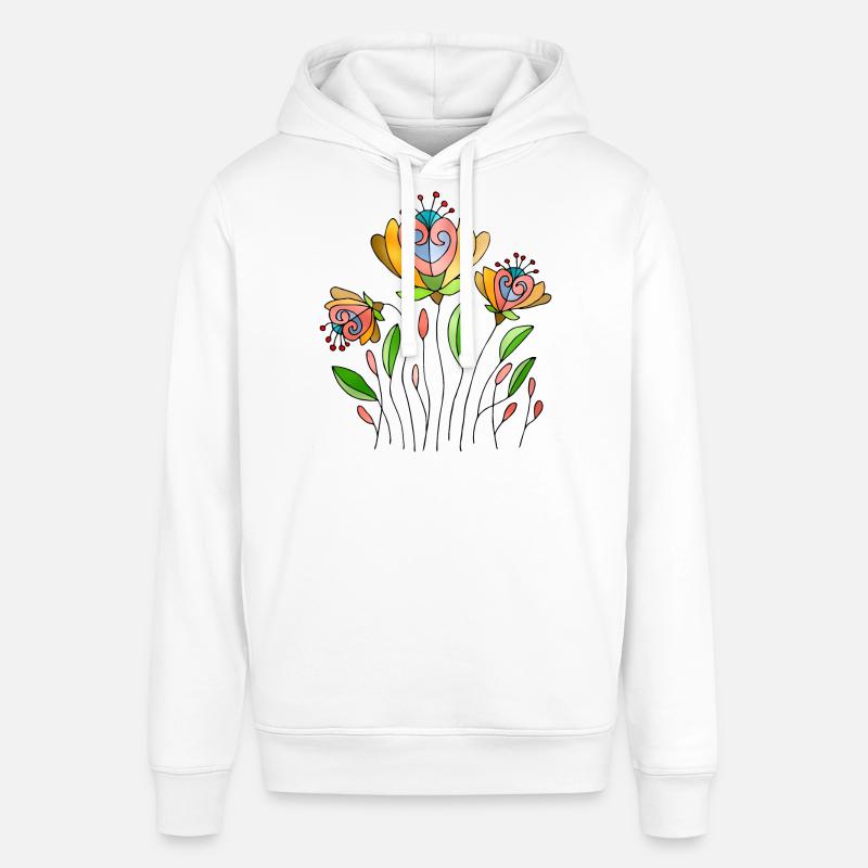 Fleur - Sweat à capuche SOUNDER Stanley/Stella Unisexe - blanc