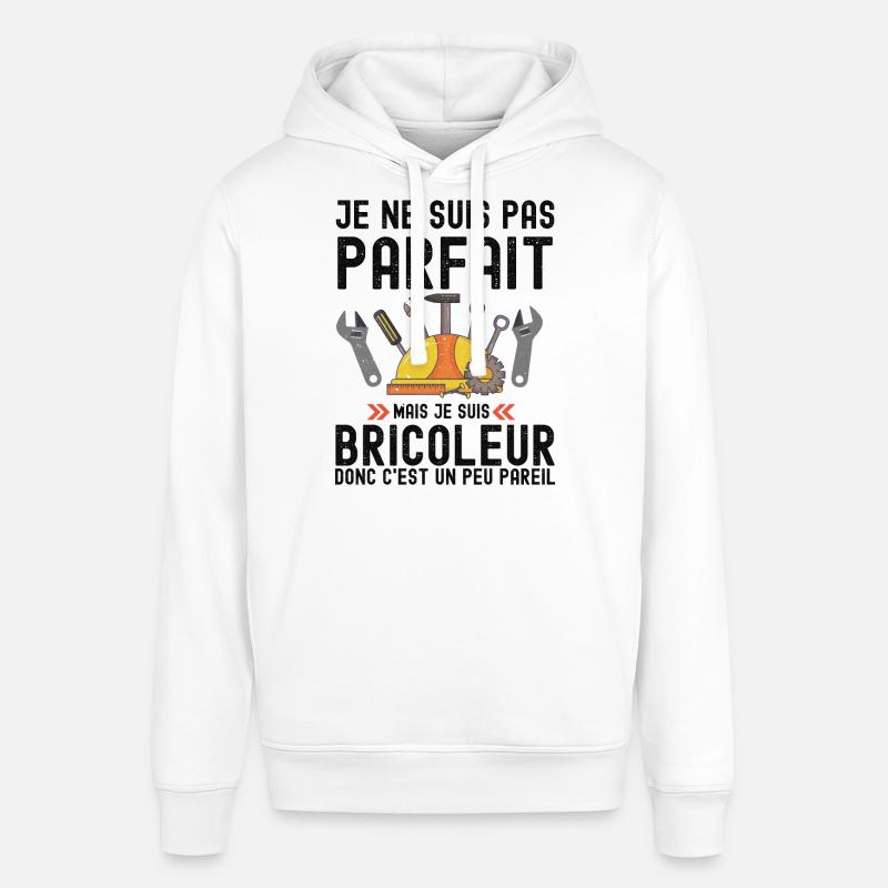 Humour Bricoleur Autodérision - Sweat à capuche SOUNDER Stanley/Stella Unisexe - blanc