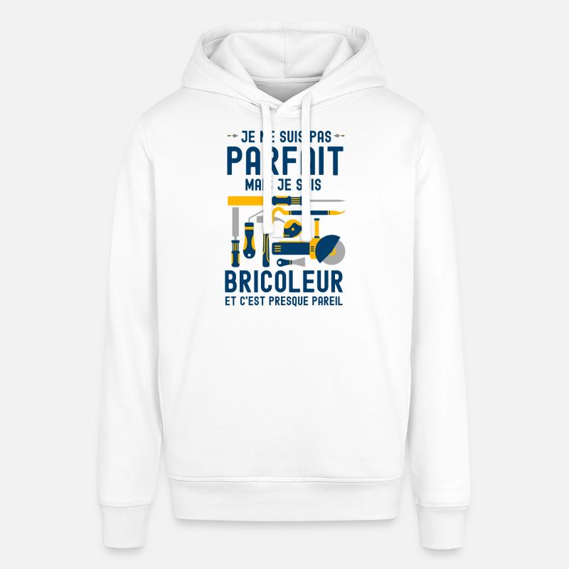 Pas parfait mais bricoleur 4 - Sweat à capuche SOUNDER Stanley/Stella Unisexe - blanc