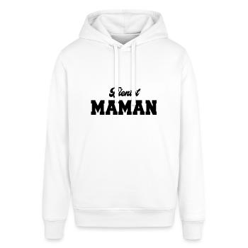 Bientot Maman - Sweat à capuche SOUNDER Stanley/Stella Unisexe - blanc - Devant - Alina (178cm) & Michal (187cm)