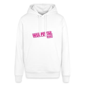 Wuppertal 0202 Vorwahl - Stanley/Stella Unisex Hoodie SOUNDER - Weiß - Vorne - Alina (178cm) & Michal (187cm)